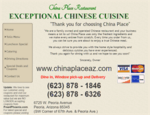 Tablet Screenshot of chinaplaceaz.com